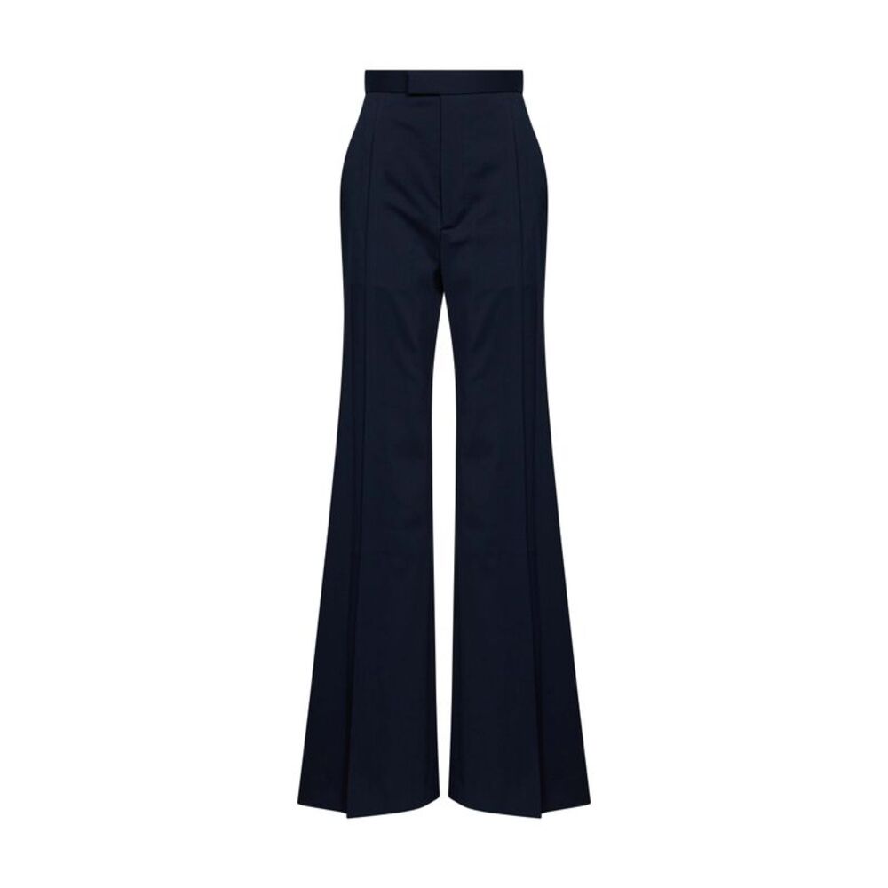 Vivienne Westwood Women Navy Blue Virgin Wool Wide Leg Trousers